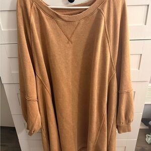 American Eagle Outfitters Tan long sleeve dress